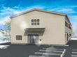 駐車場のある建物外観