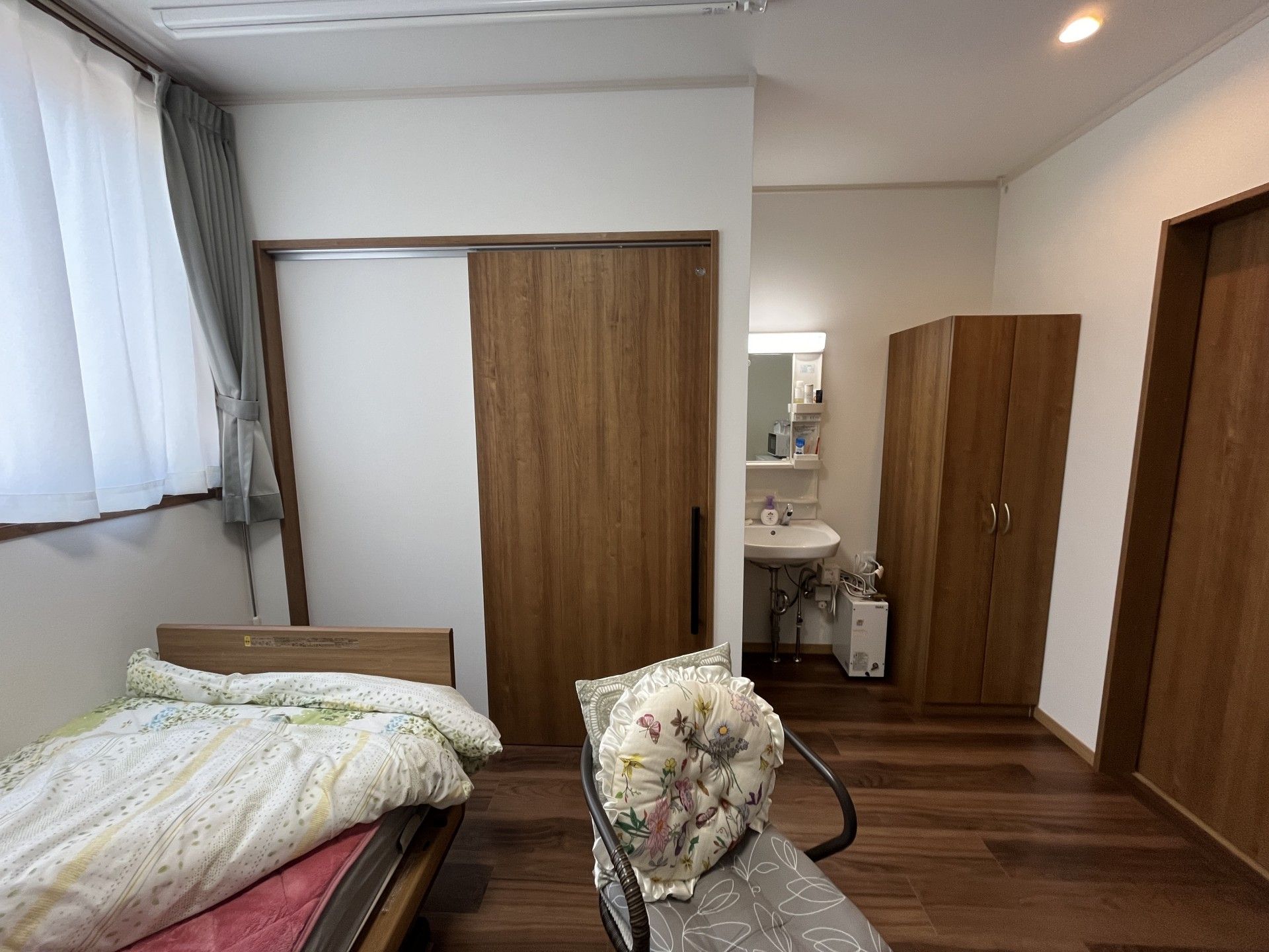 落ち着いた個室の一角