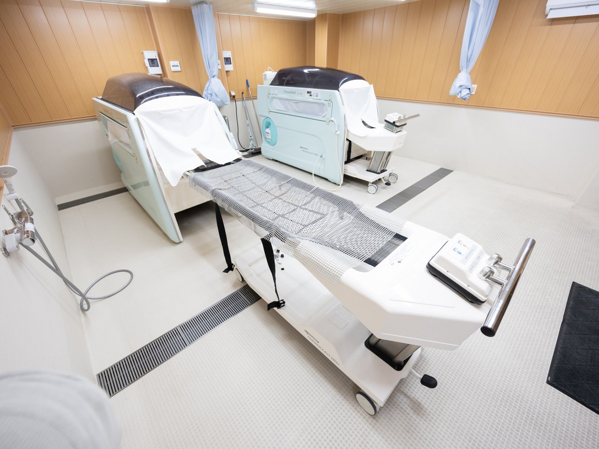 清潔な入浴設備