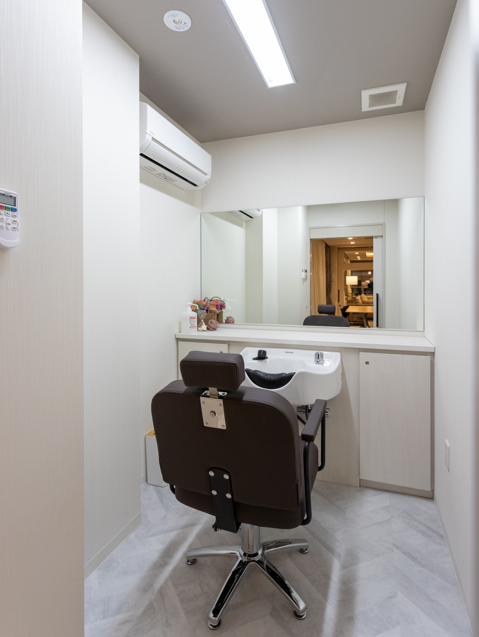 快適な洗髪スペース