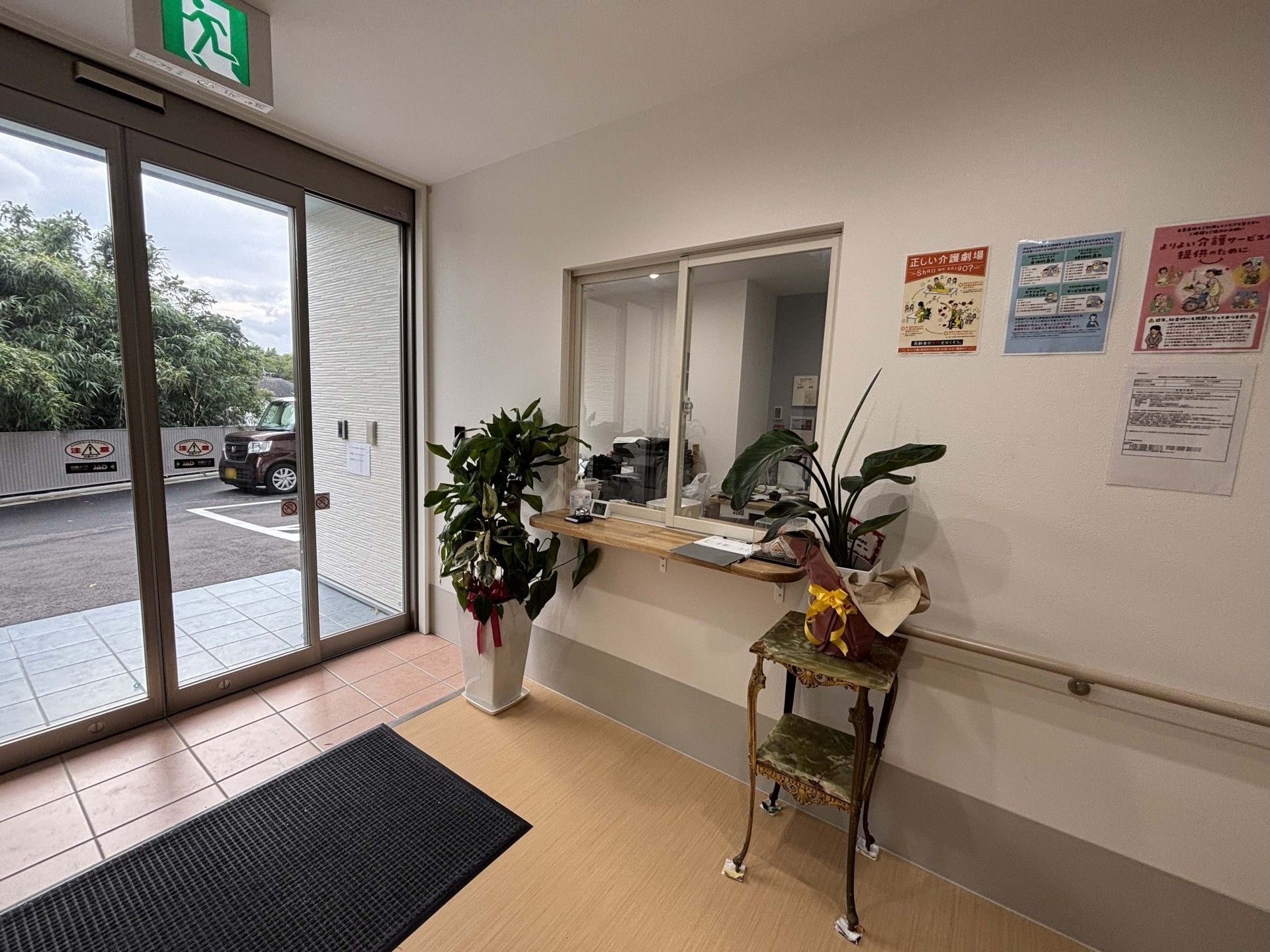 明るいエントランス