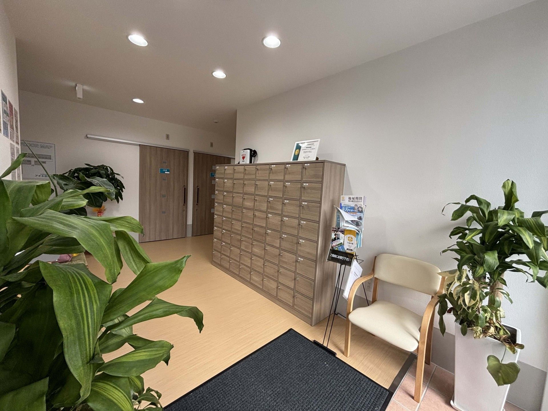 明るいエントランス