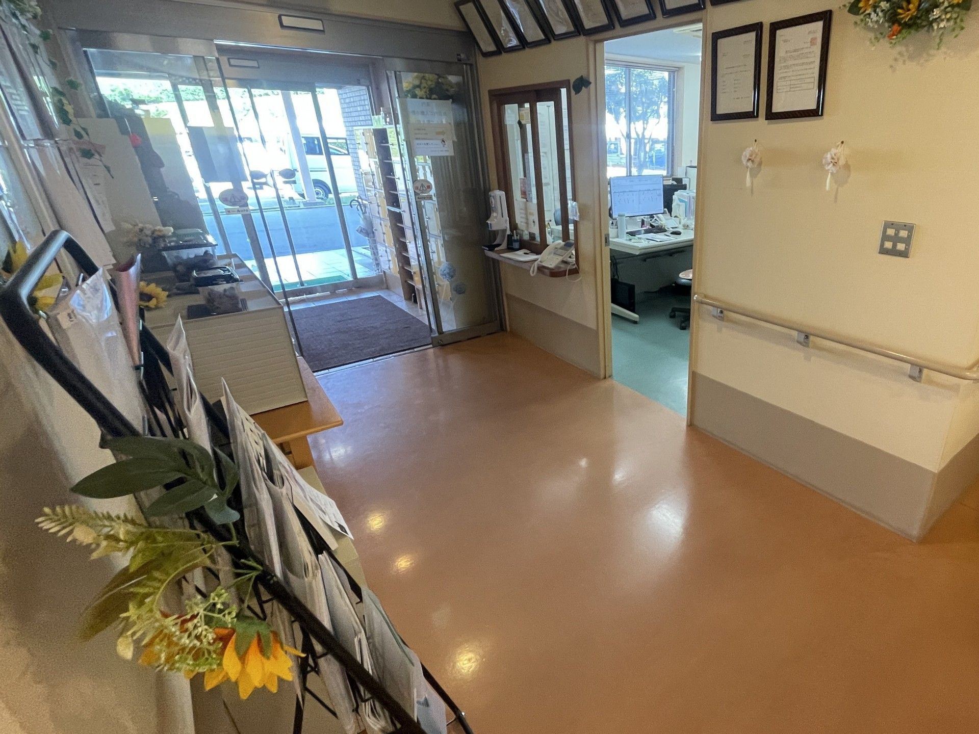 明るいエントランス