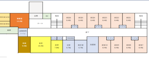 施設の間取り図