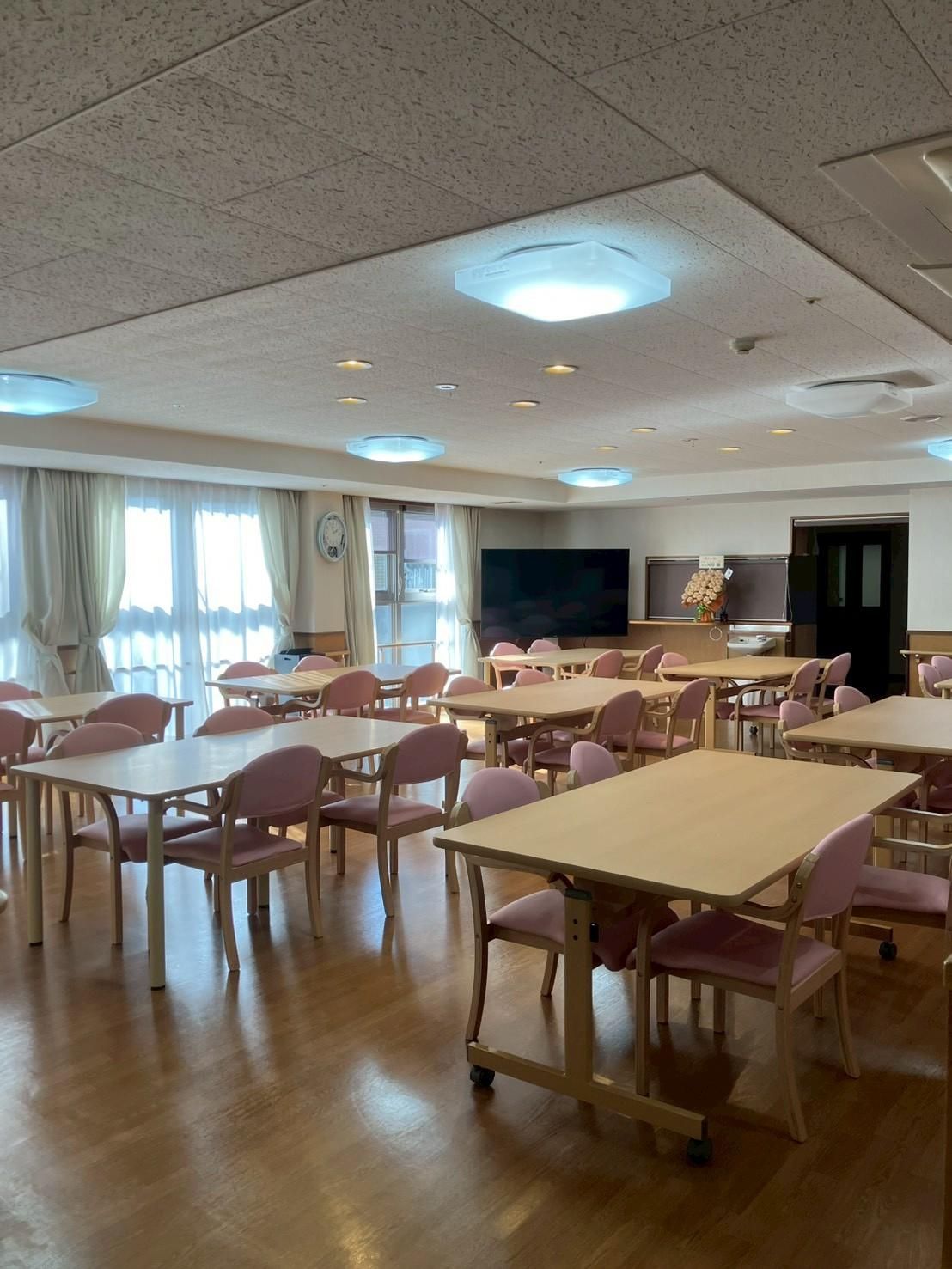 明るい共有スペース