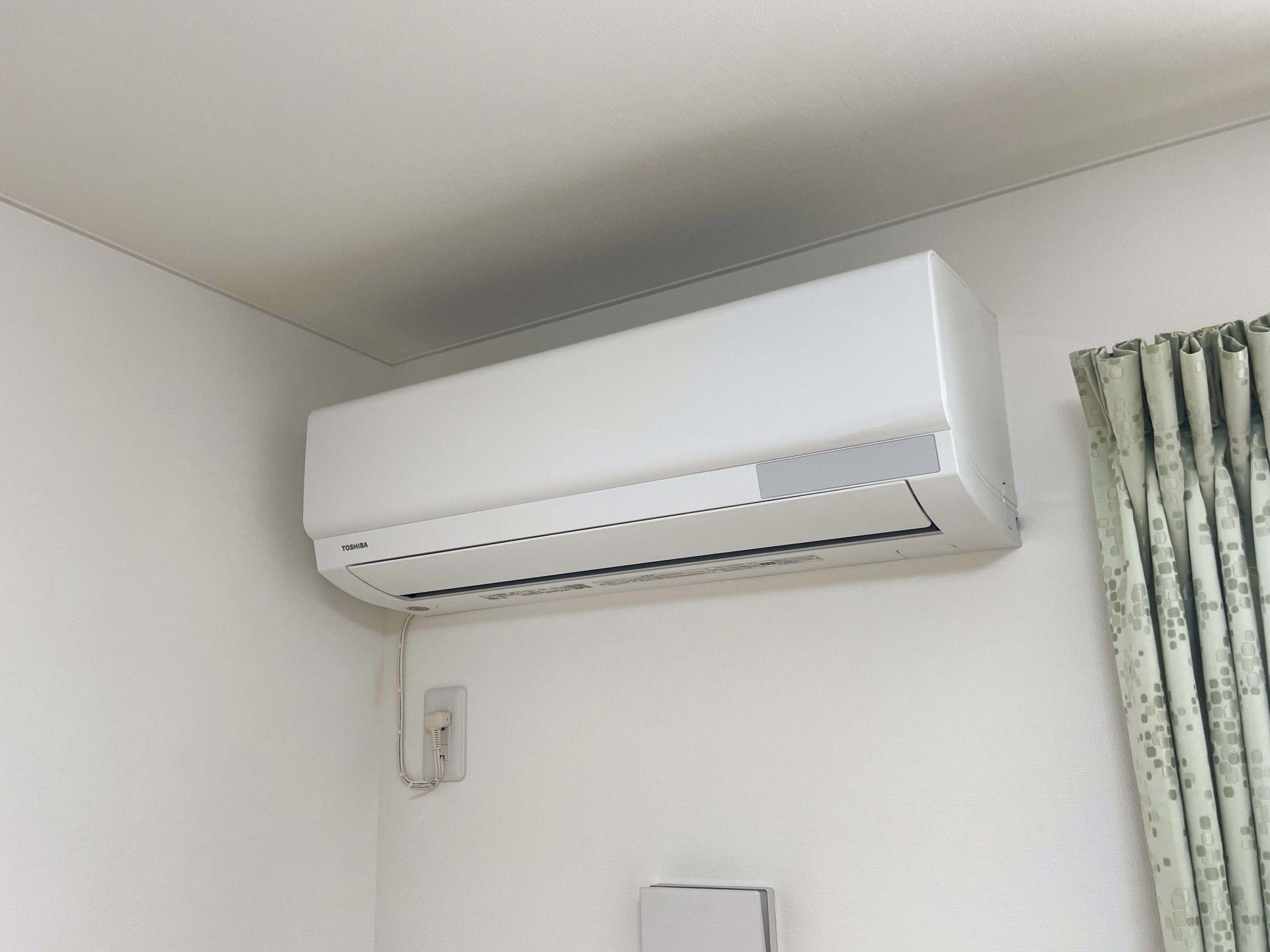 エアコンの設置された部屋