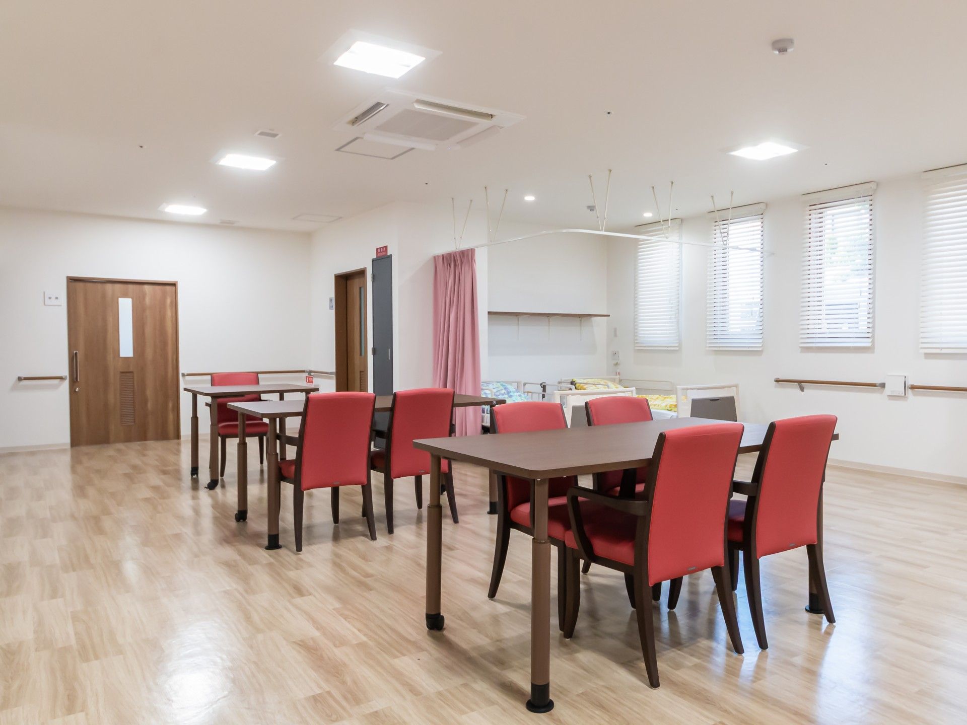 明るい共有スペース