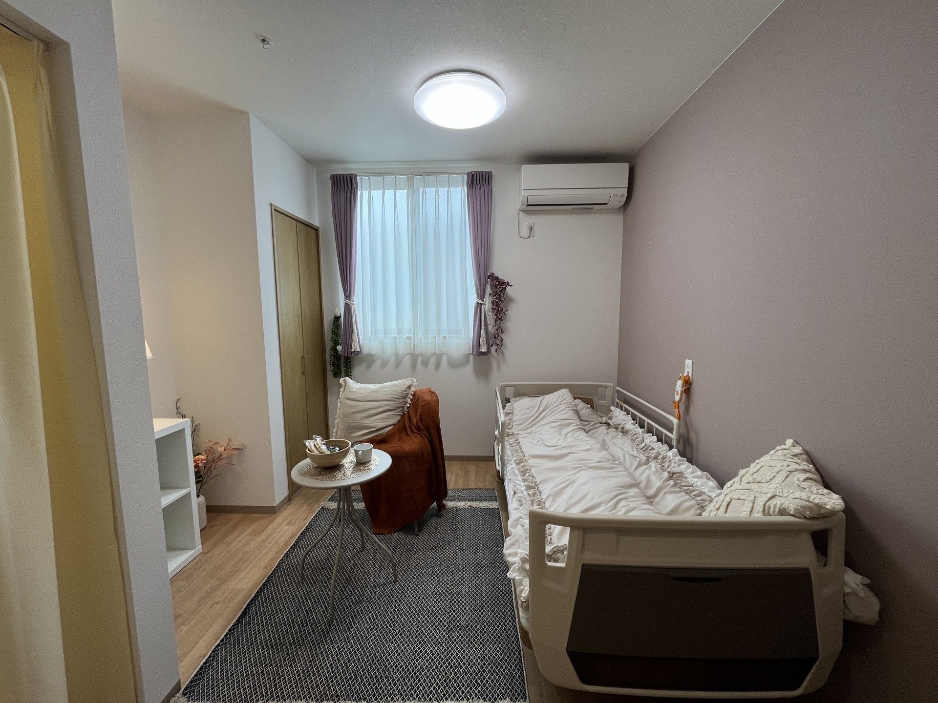 落ち着いた個室の一角