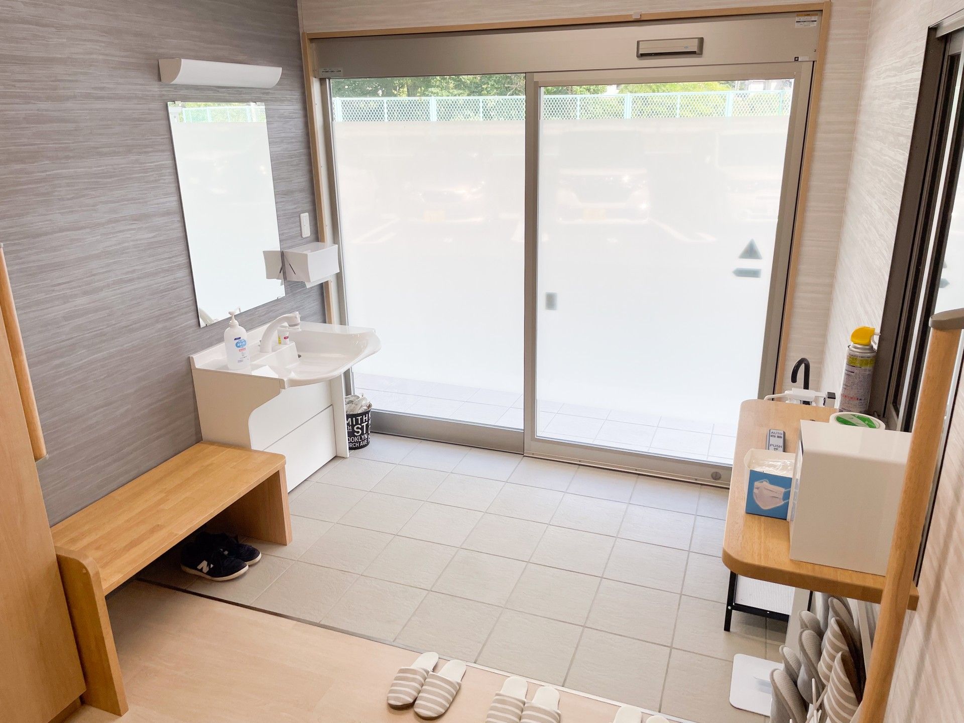 明るい洗面スペース