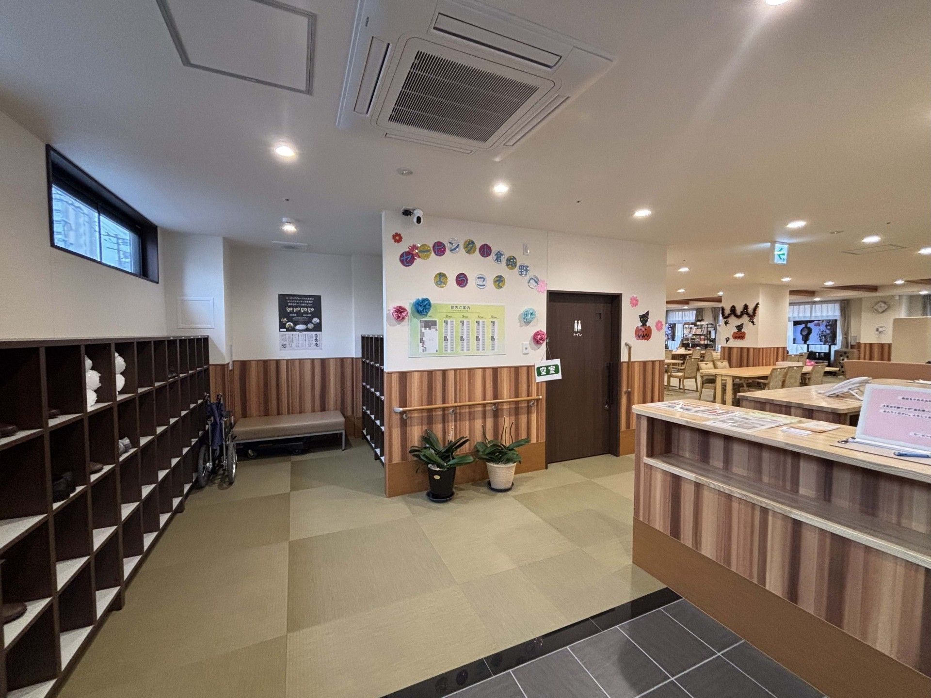 明るいエントランス