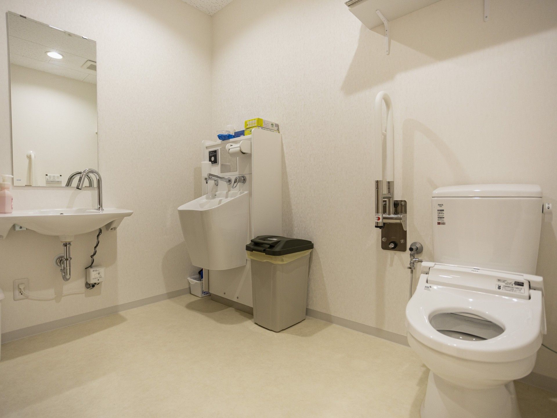 清潔なトイレ設備