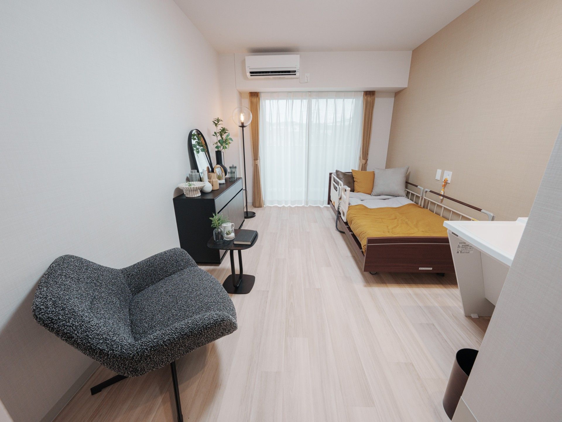 落ち着いた個室の様子