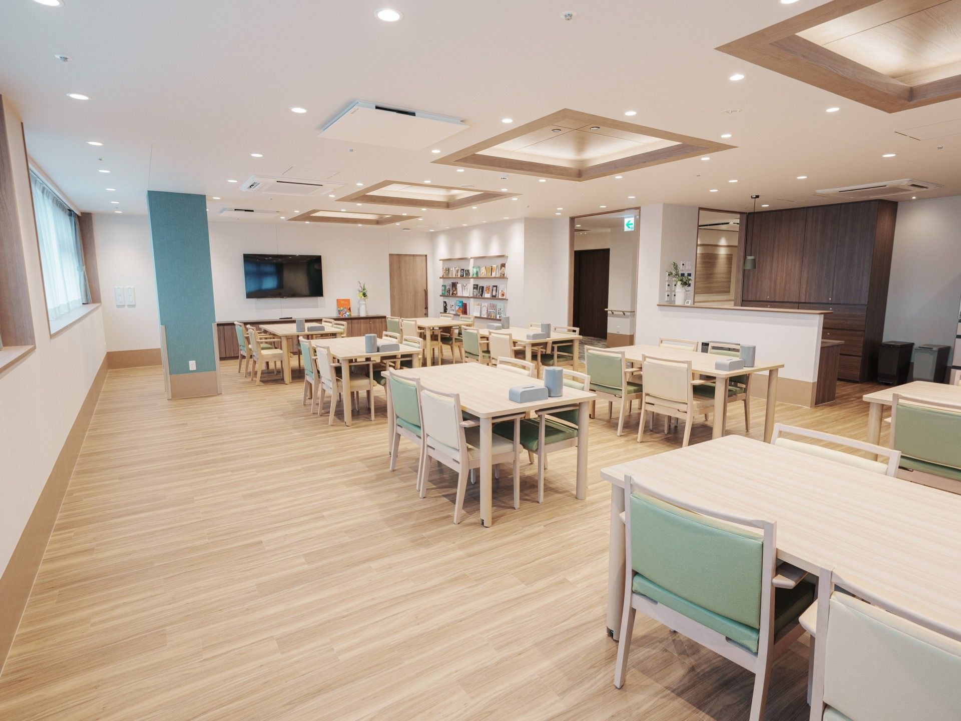 広々とした食堂