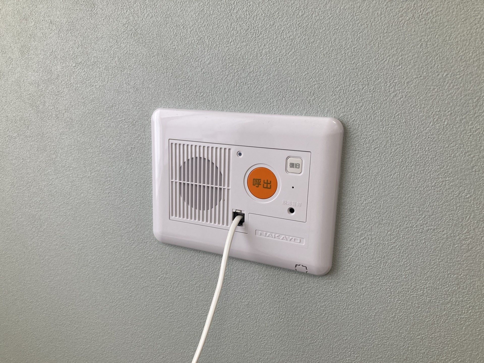 呼び出しボタンの壁面