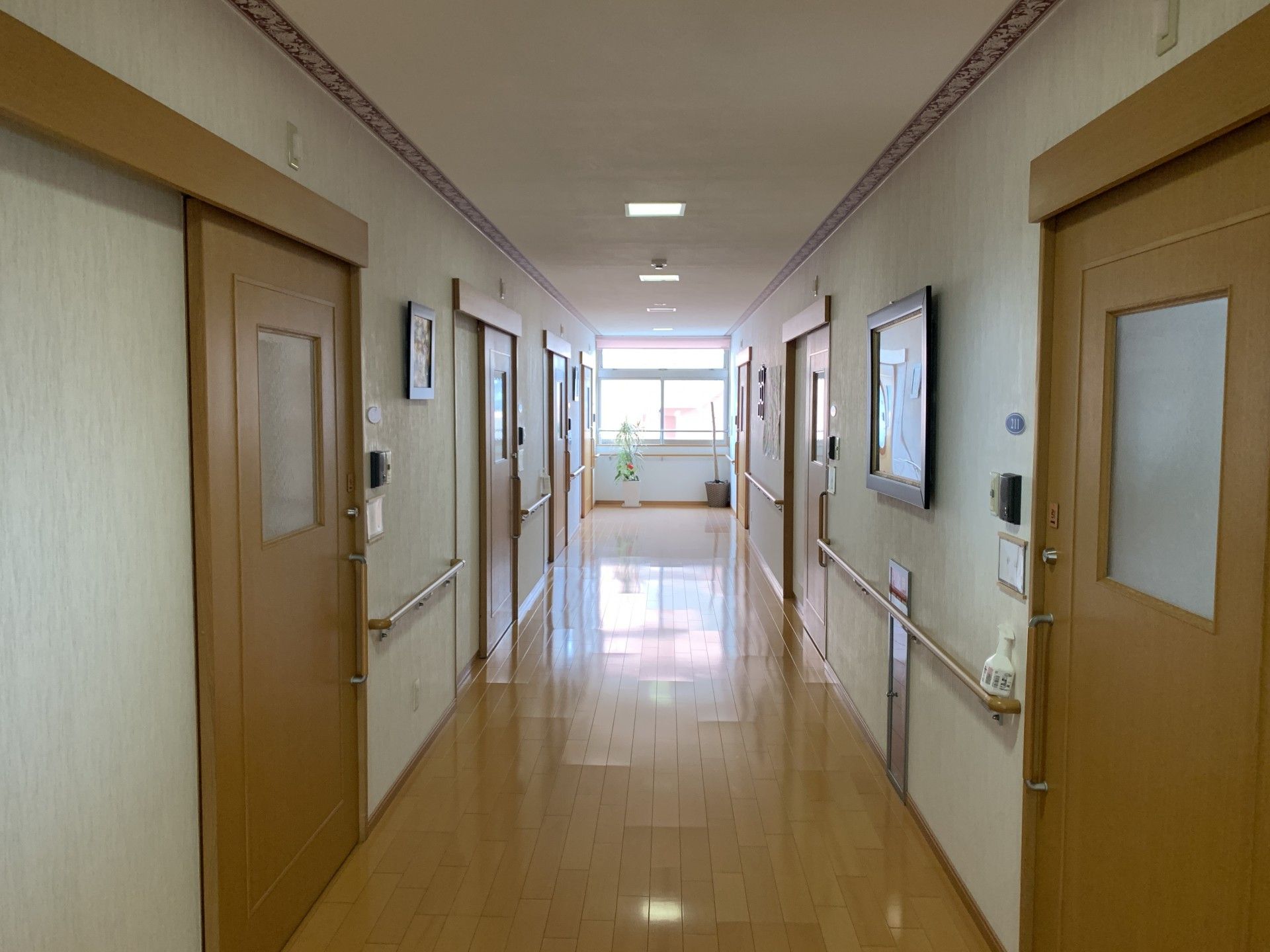 明るい廊下