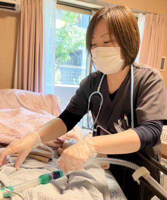 人工呼吸器の回路調整