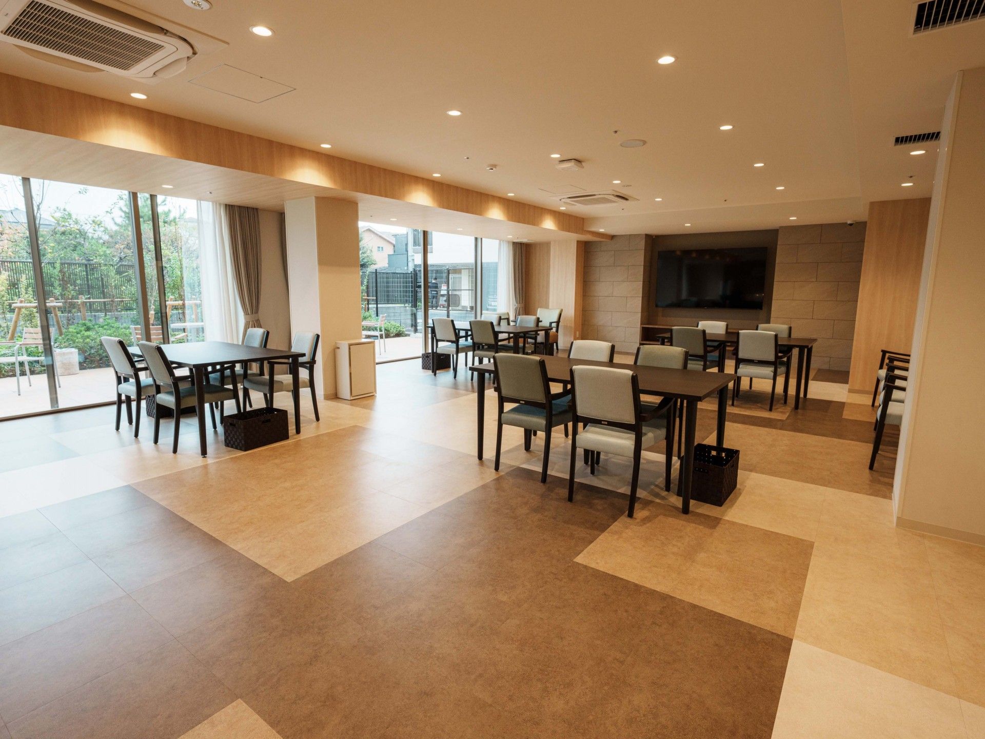 広々とした共有スペース