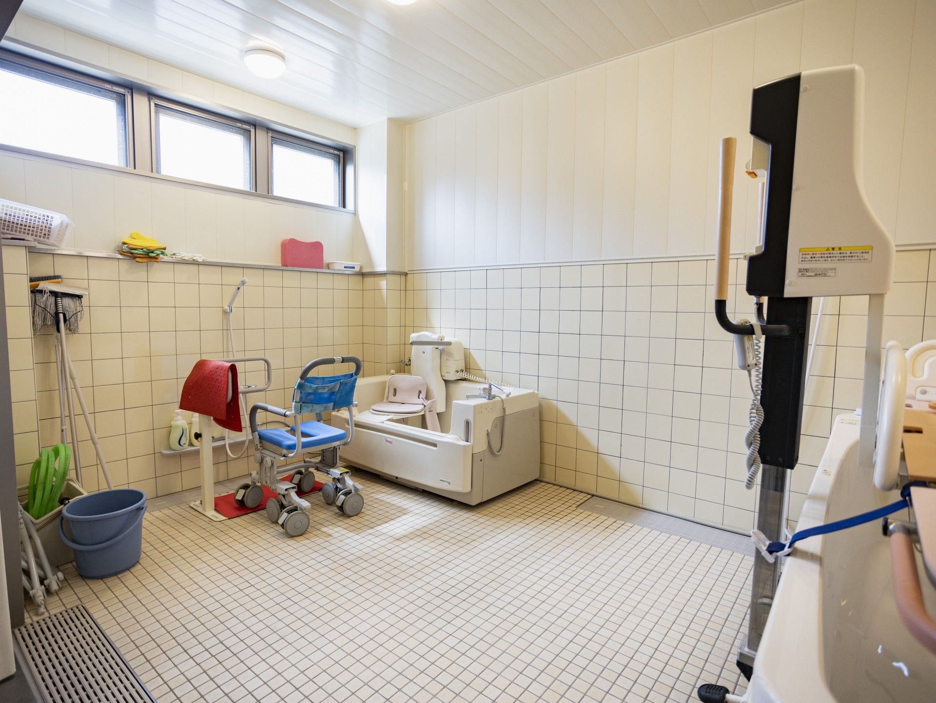 清潔な浴室設備