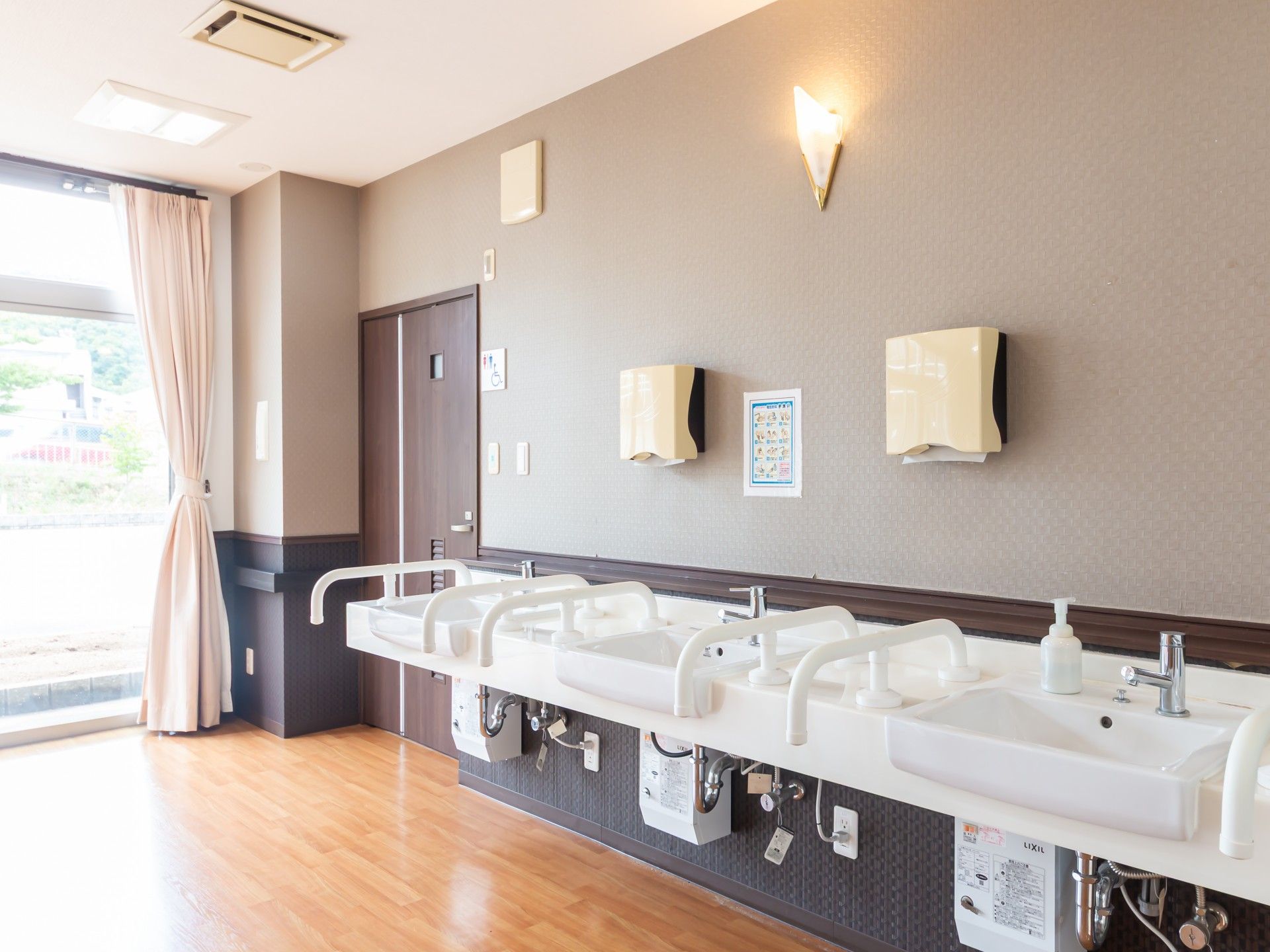 手洗い場の様子