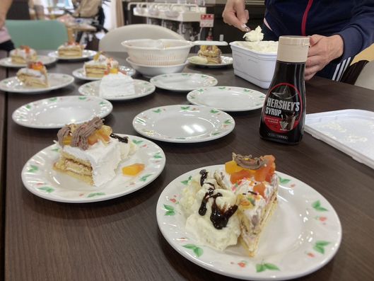 クリスマスケーキ作り