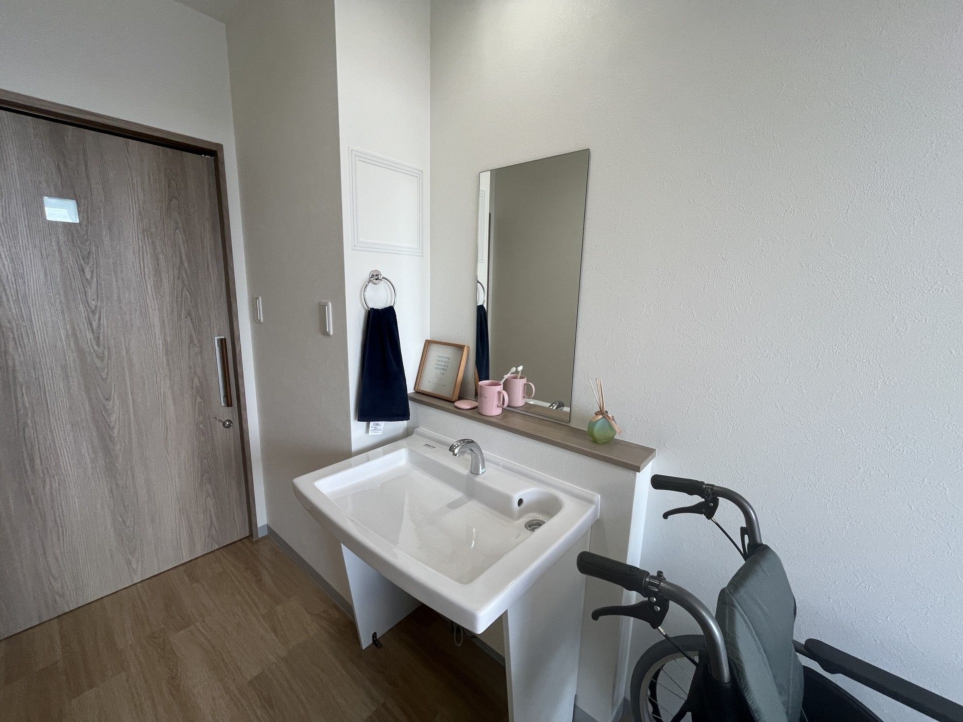 車椅子対応の洗面台