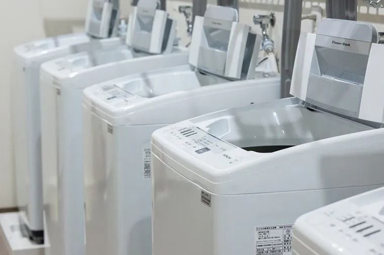洗濯機が並ぶスペース