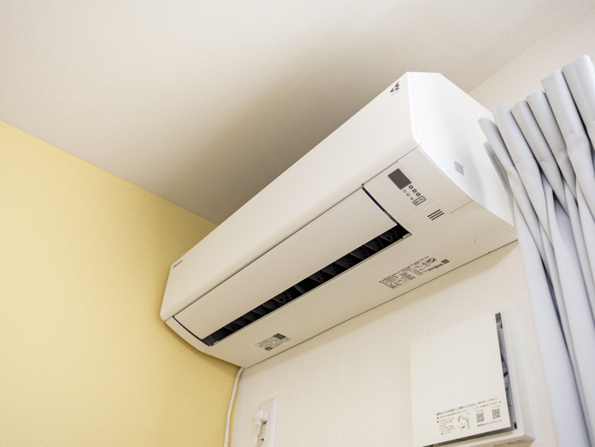 快適な空調設備の部屋