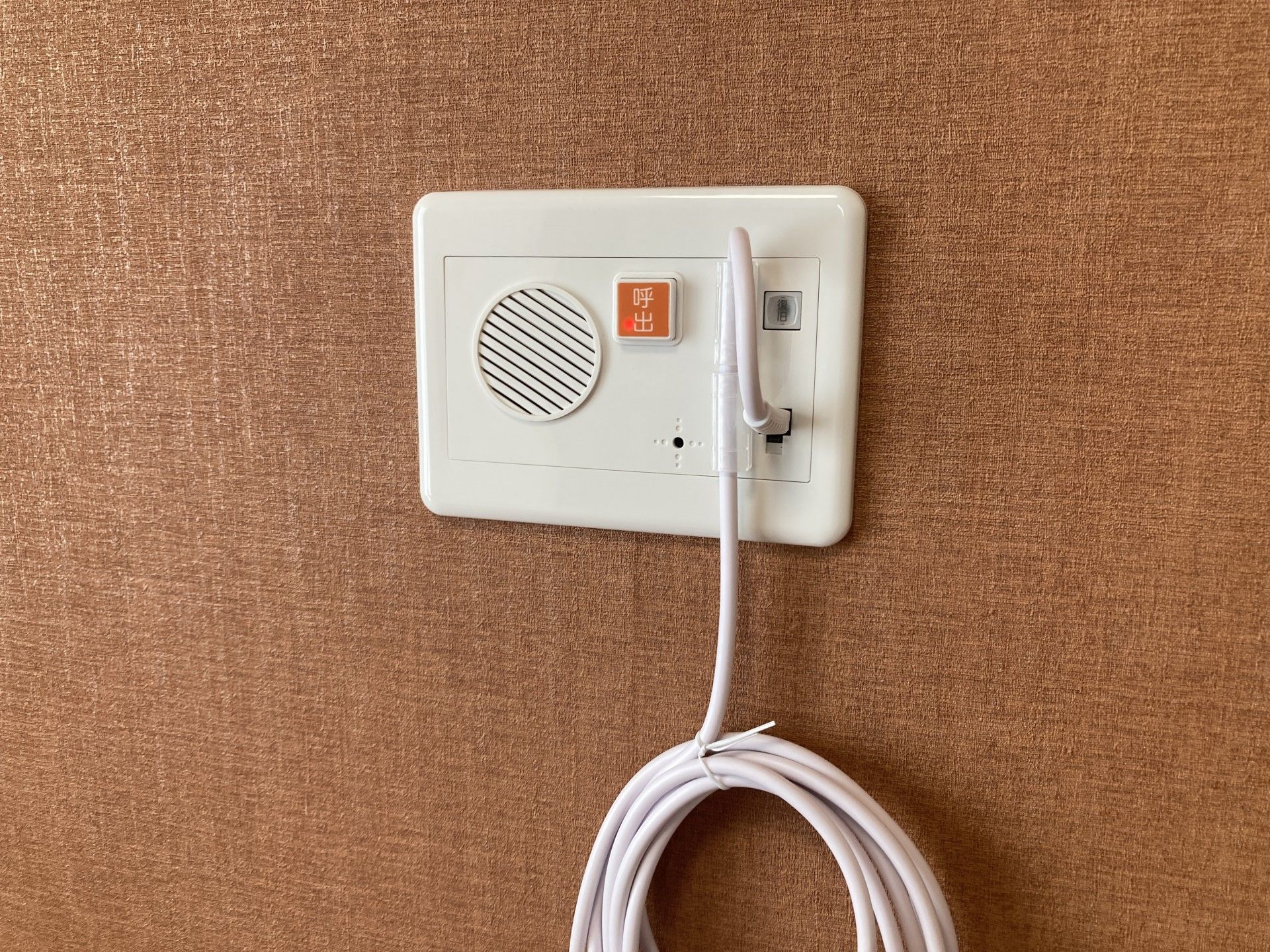 呼び出しボタンの壁面