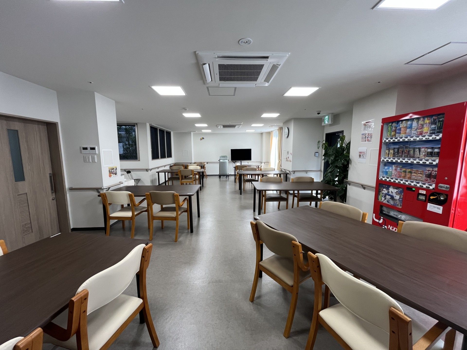 明るい共有スペース