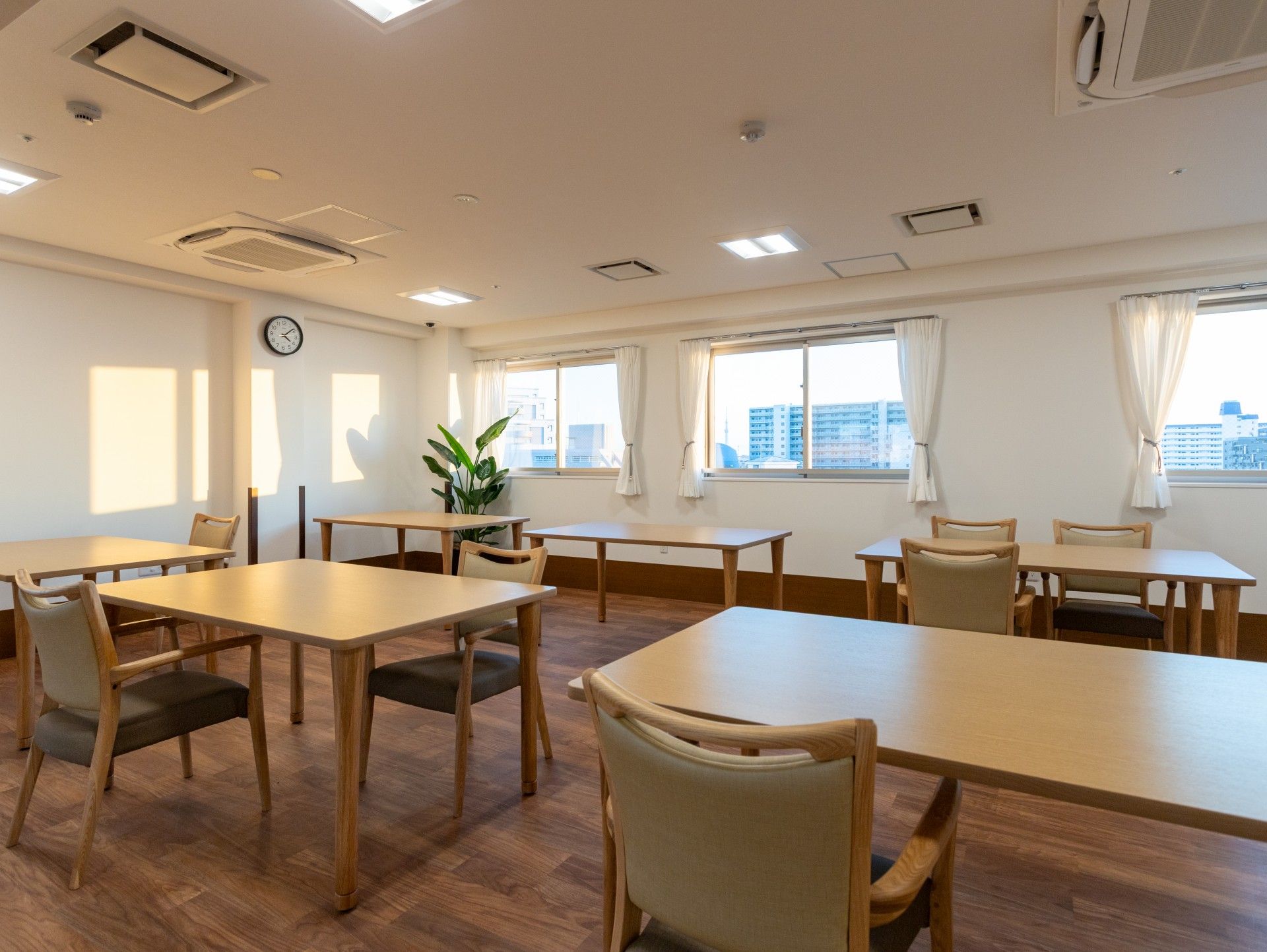 日差しが差し込む部屋