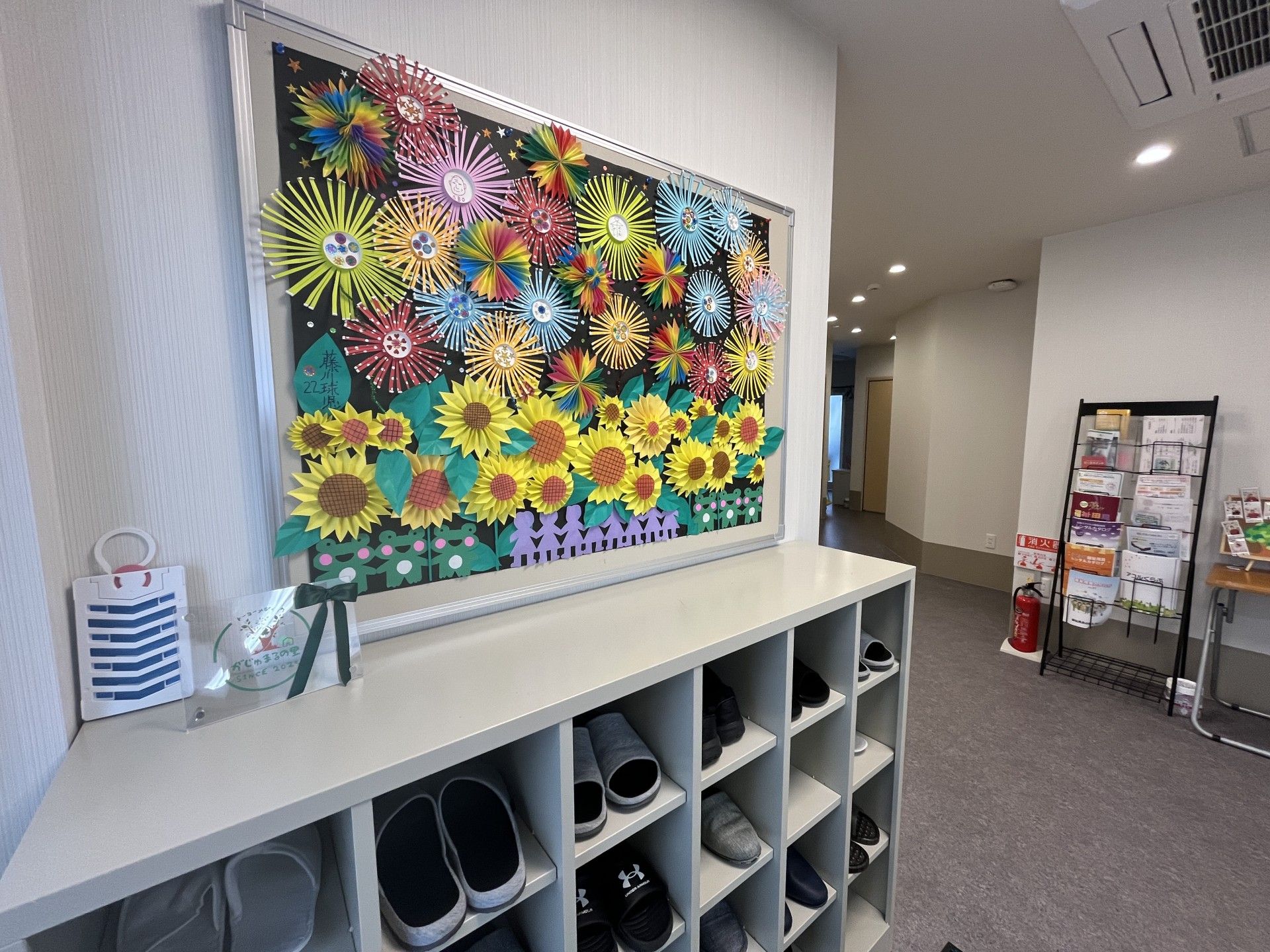 色鮮やかな壁の装飾