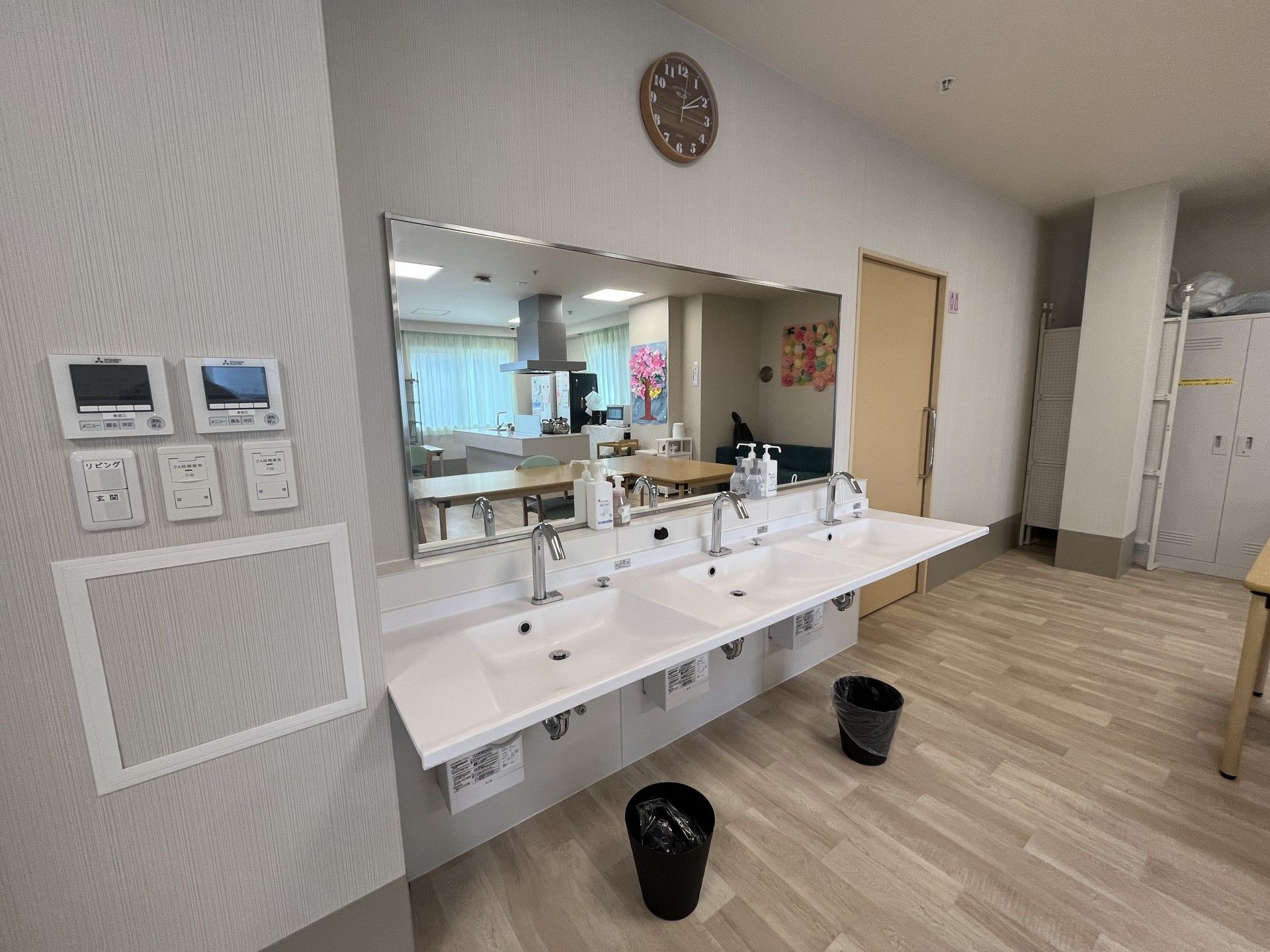 清潔な洗面エリア