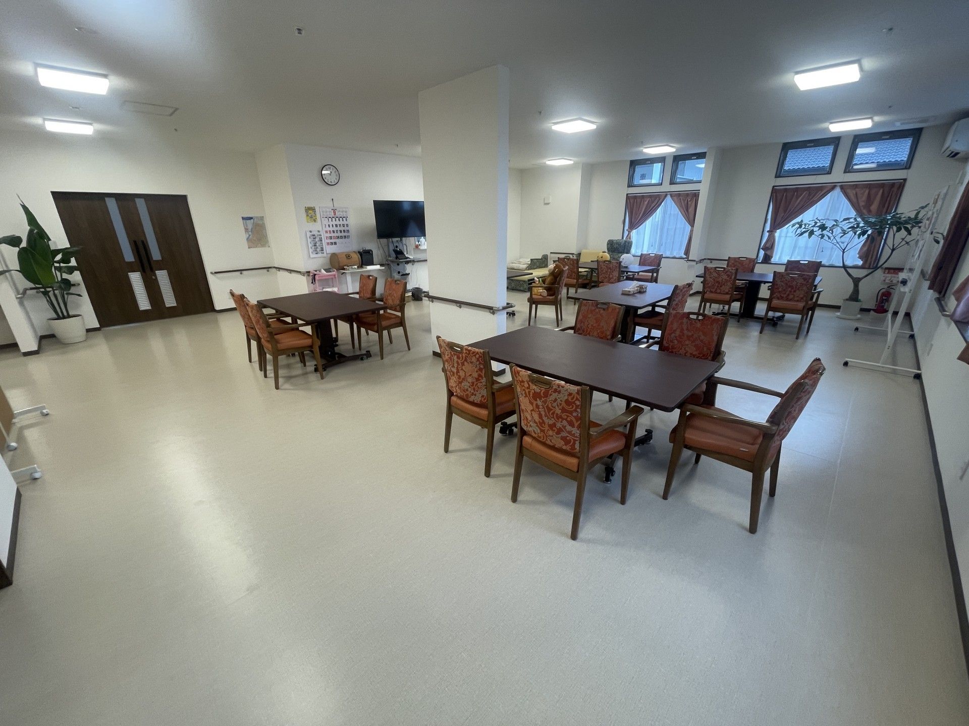 広々とした共有スペース