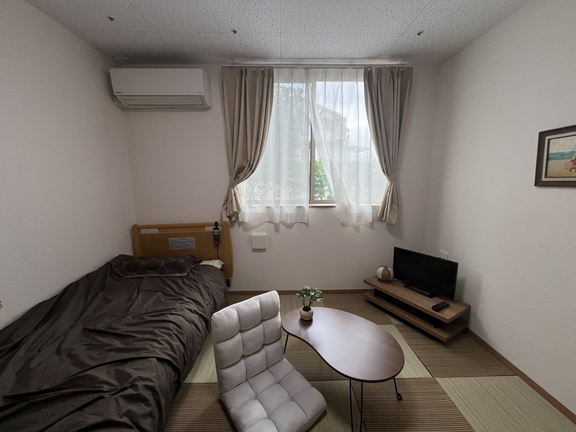 落ち着いた個室の一角