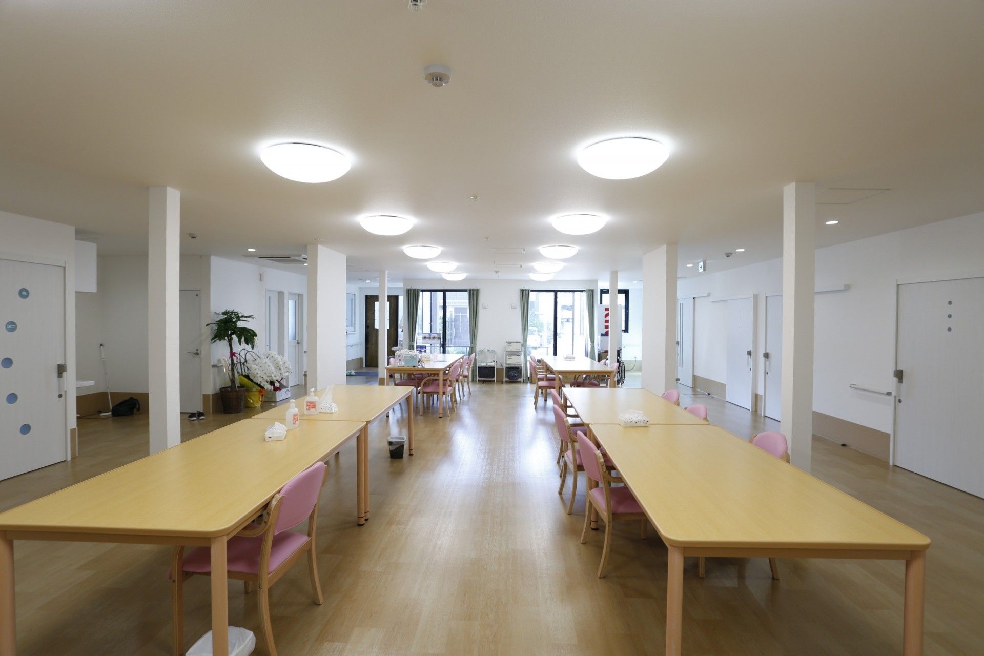 広々とした共有スペース