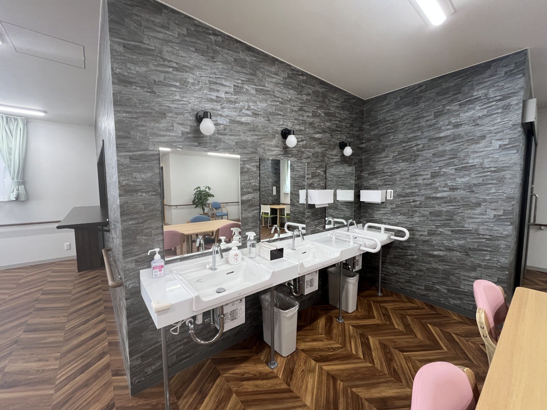 手洗い場の様子