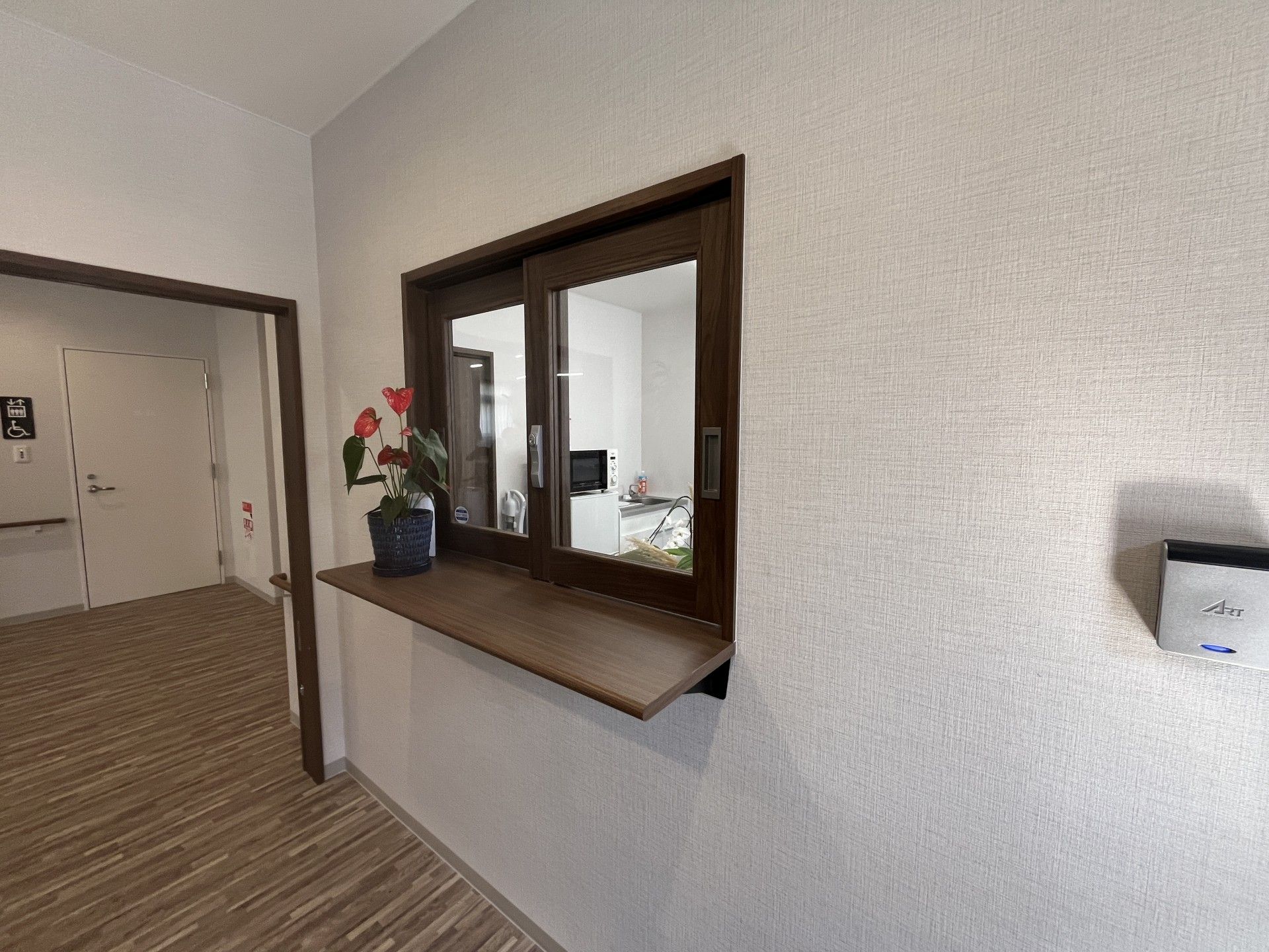 受付カウンターの様子