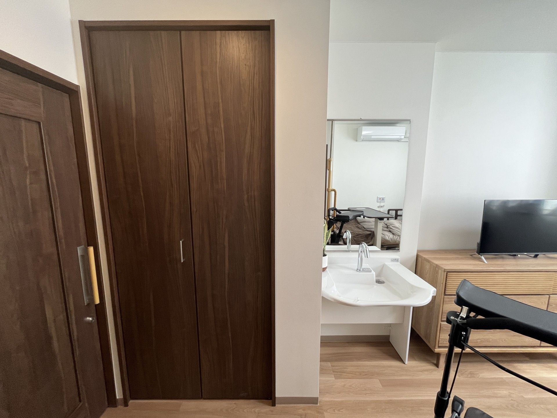 落ち着いた個室の一角