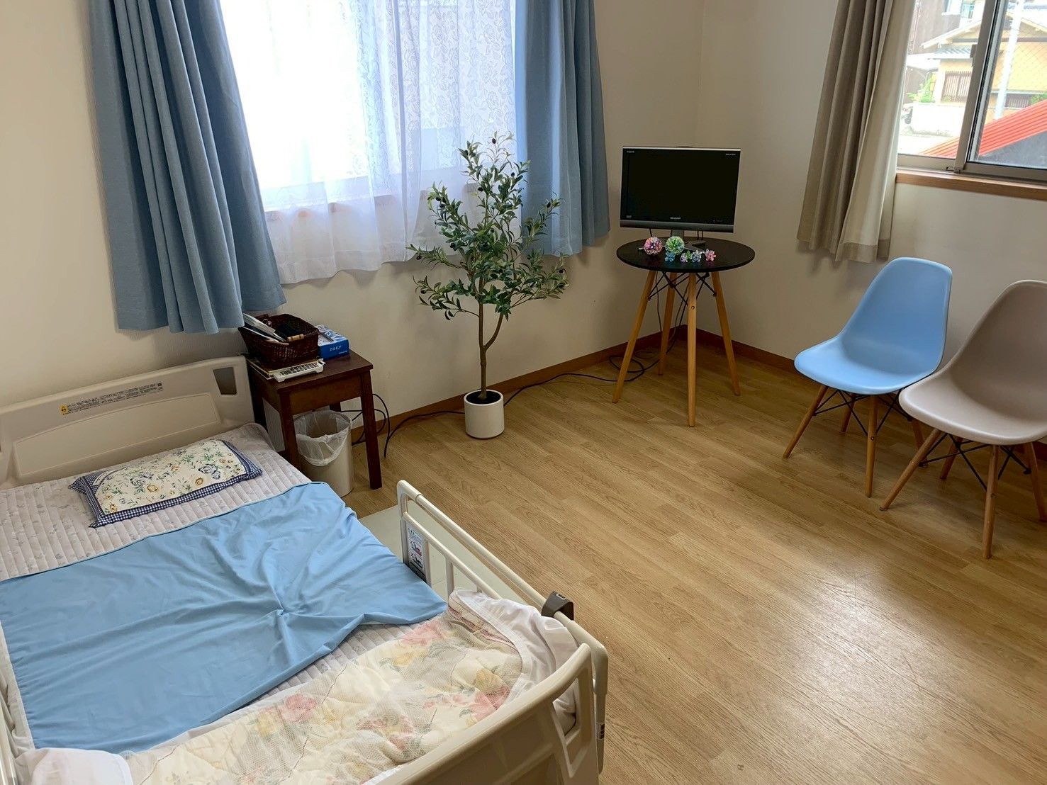 落ち着いた個室の一角