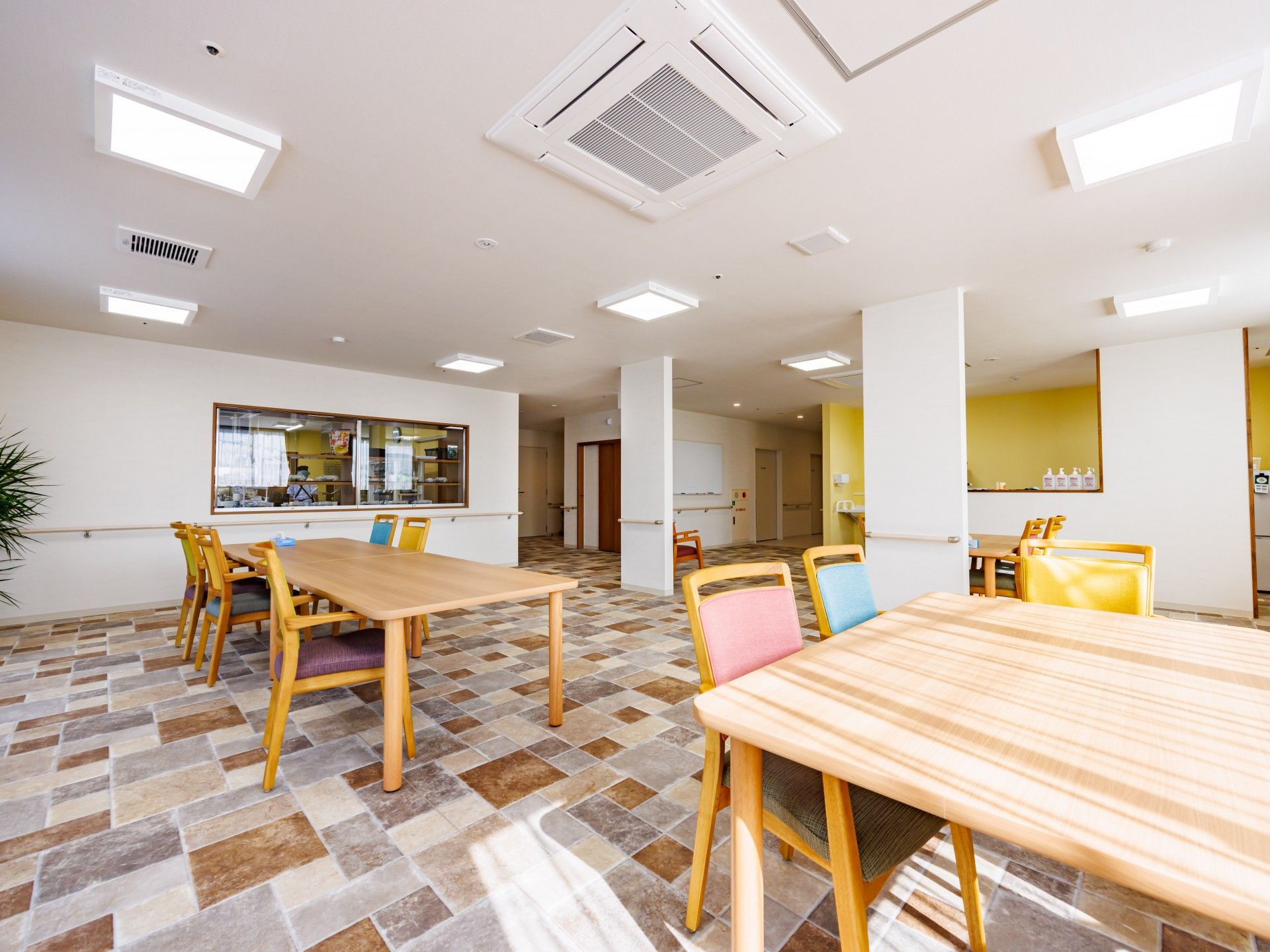 明るい共有スペース