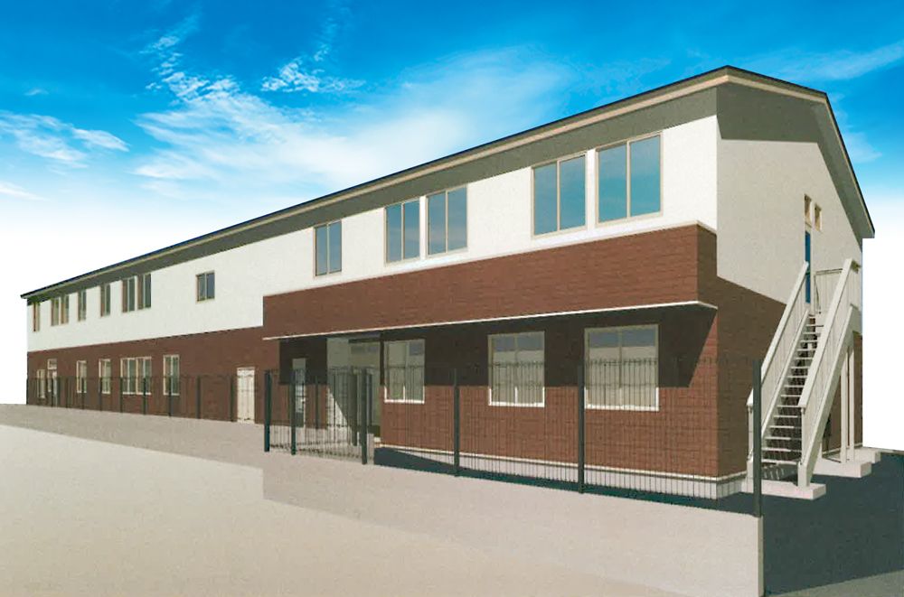 二階建ての建物外観