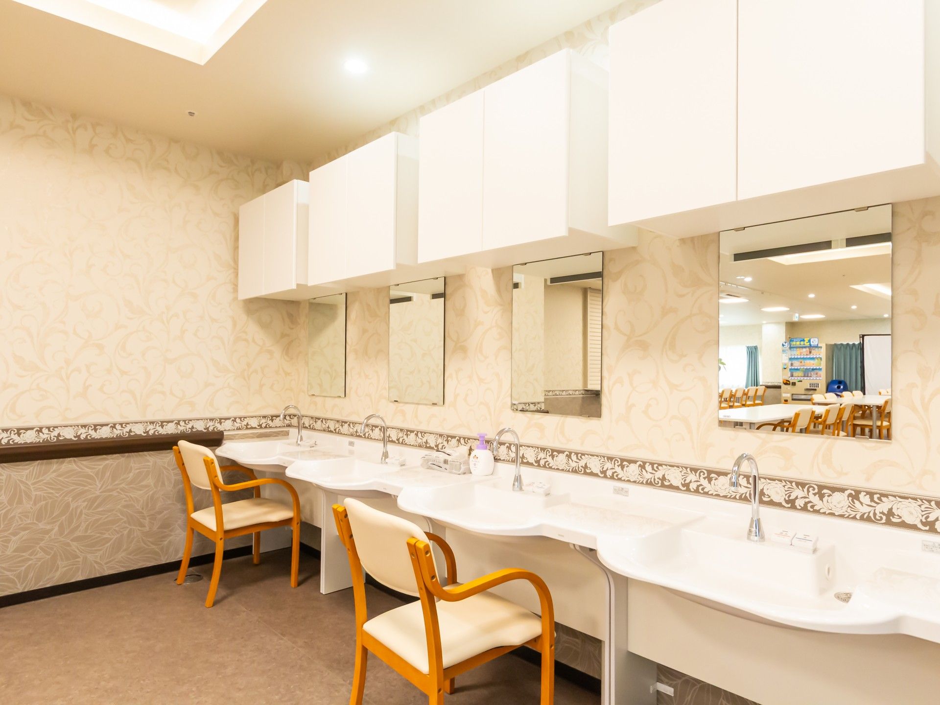 使いやすい洗面スペース