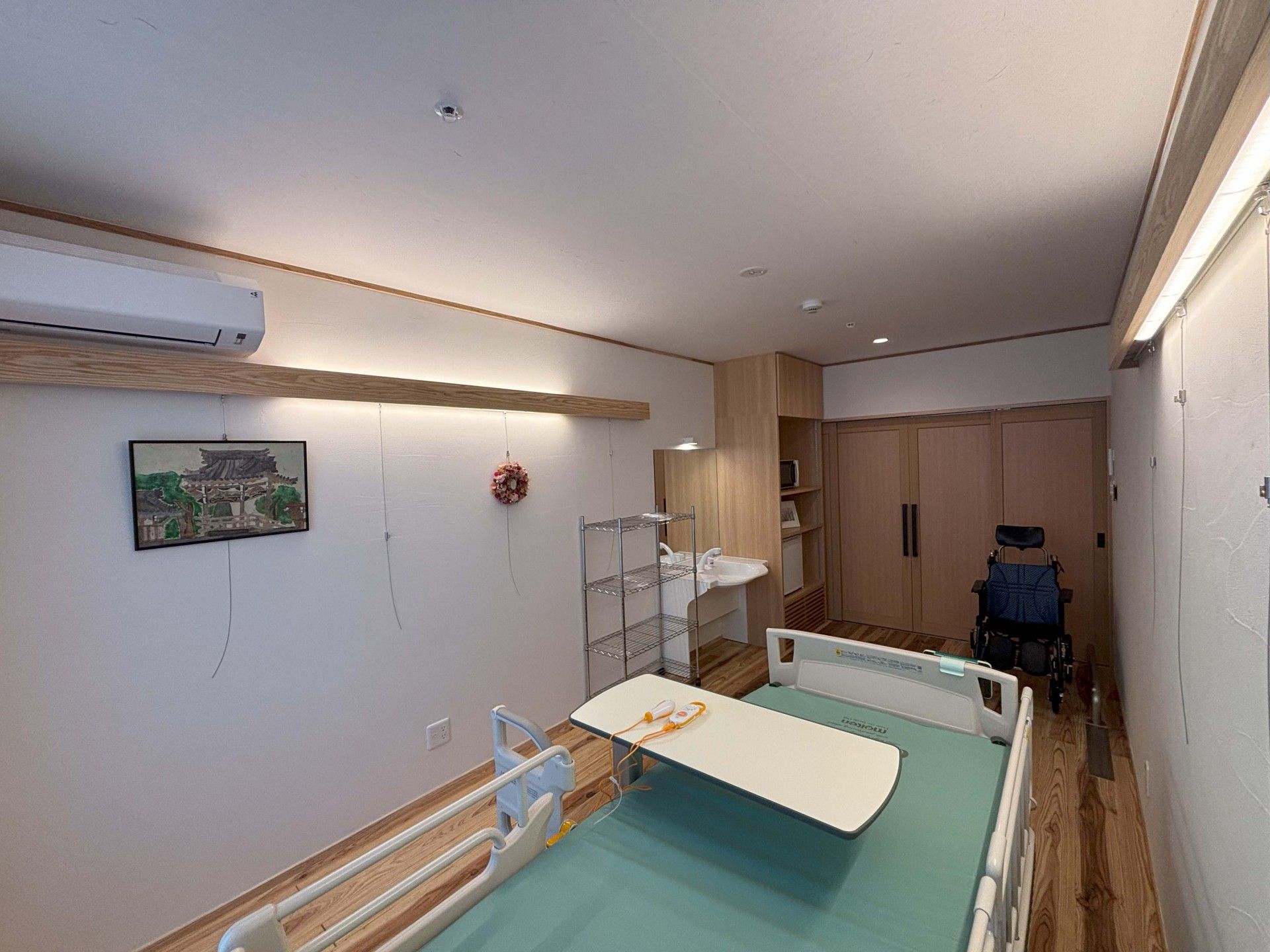 落ち着いた個室の様子