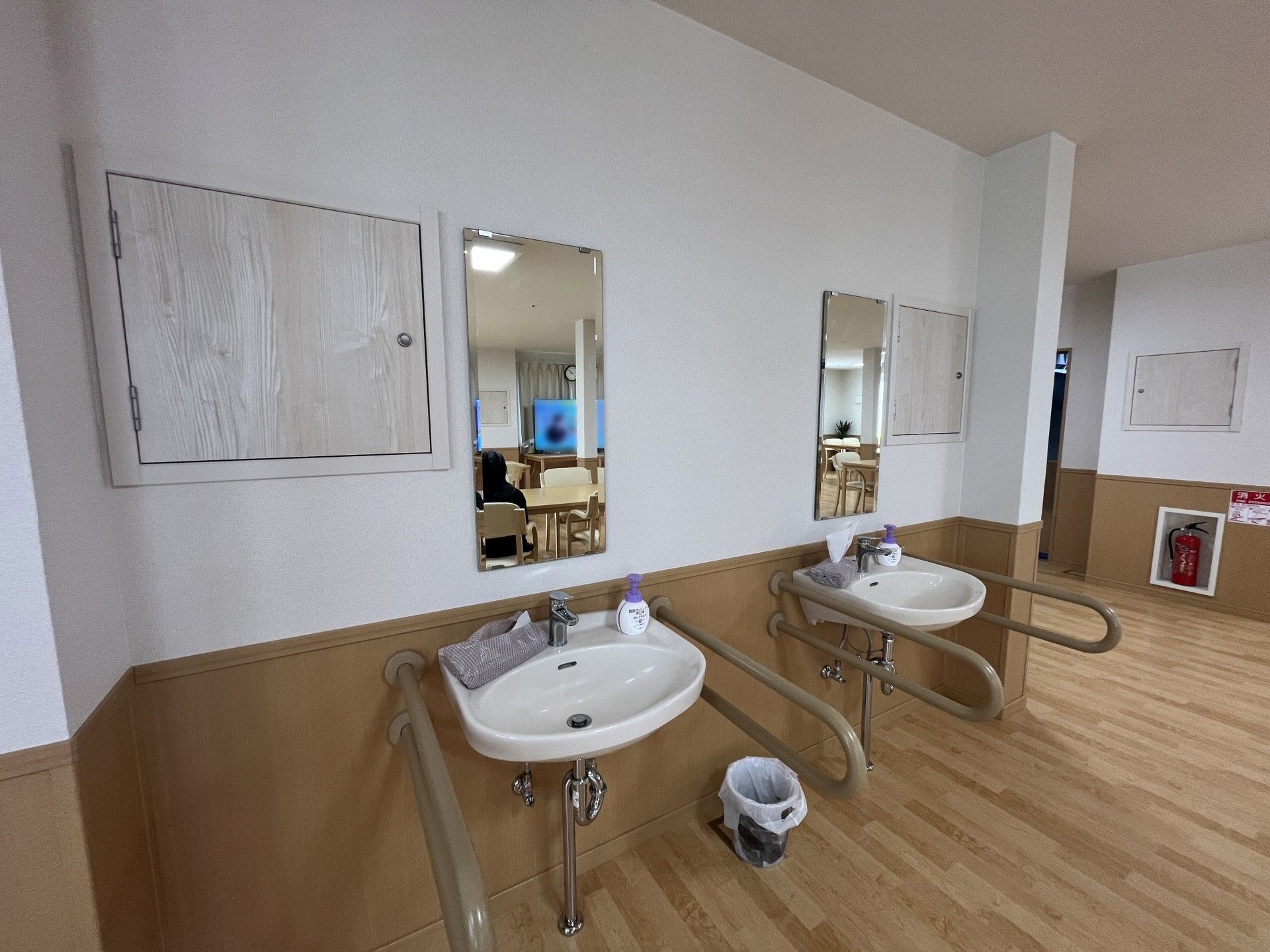 手洗い場の様子