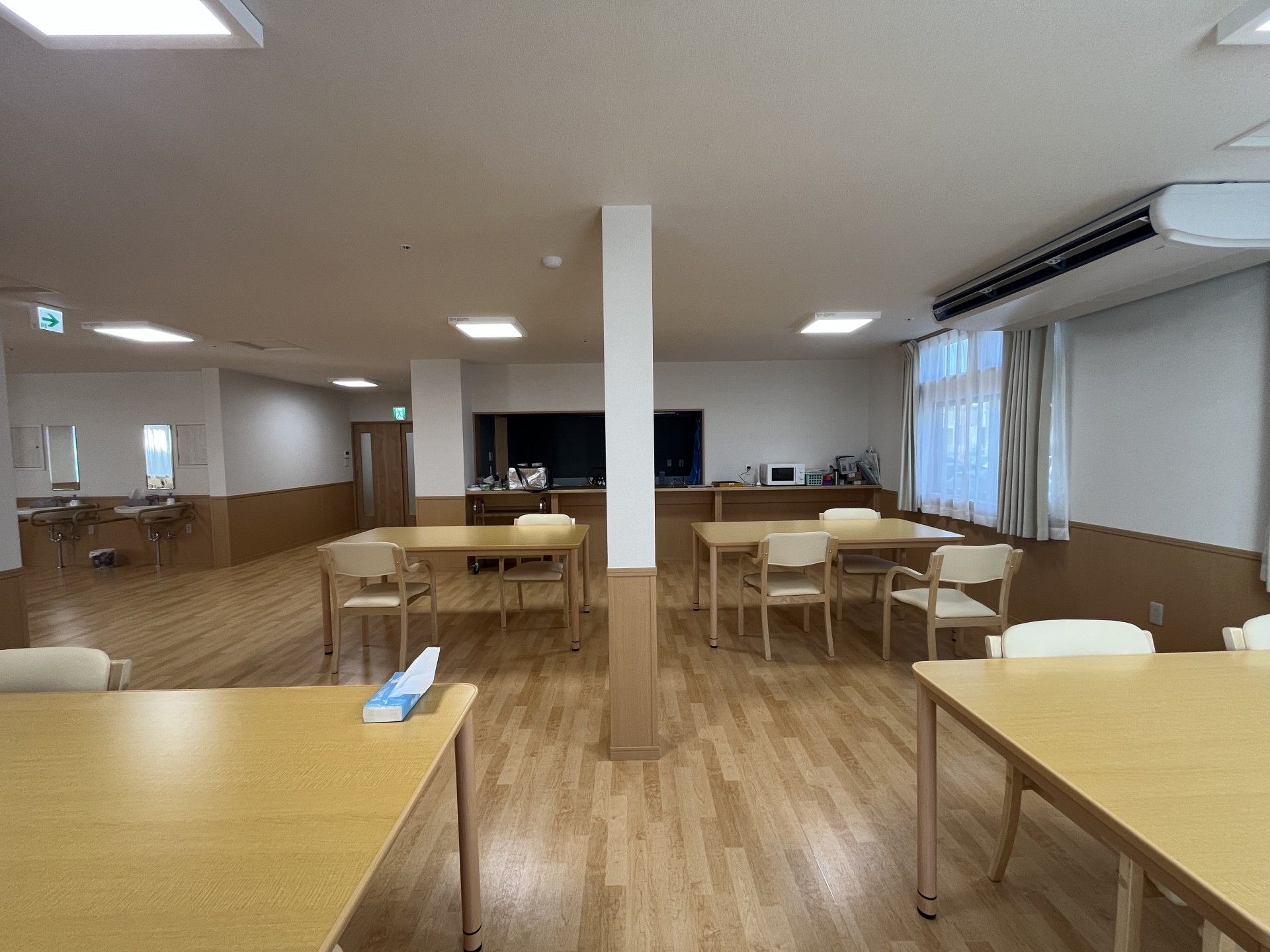 広々とした共有スペース