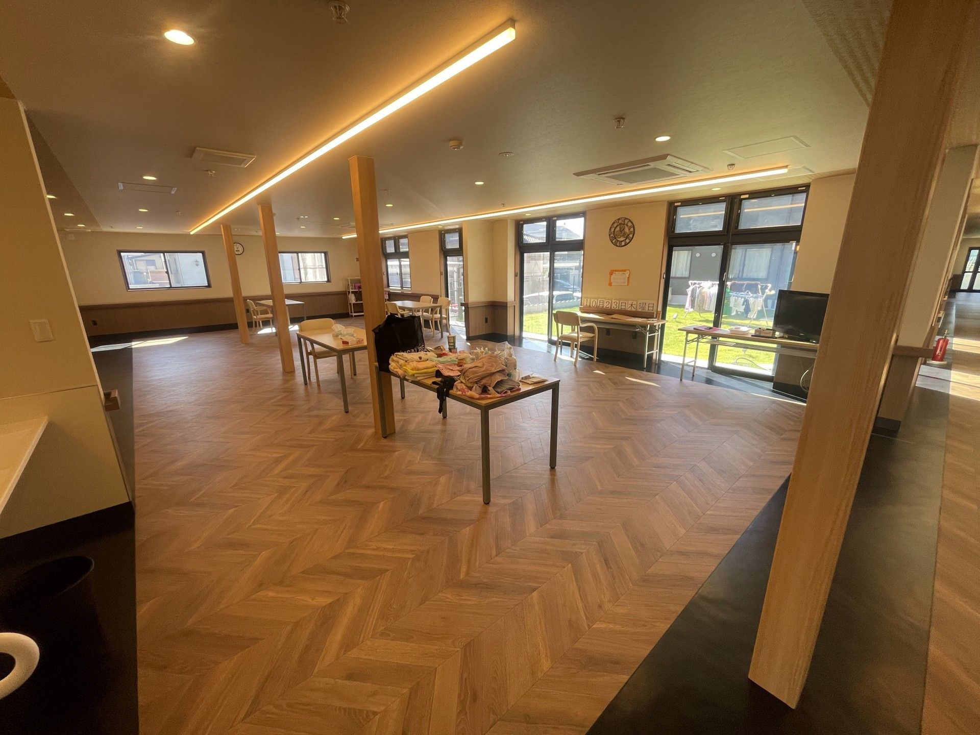 広々とした共有スペース