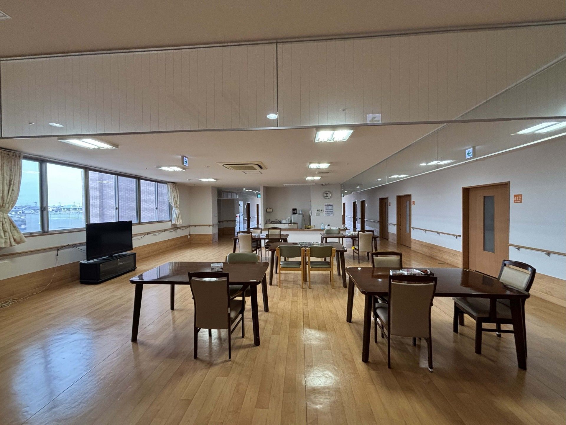 広々とした共有スペース
