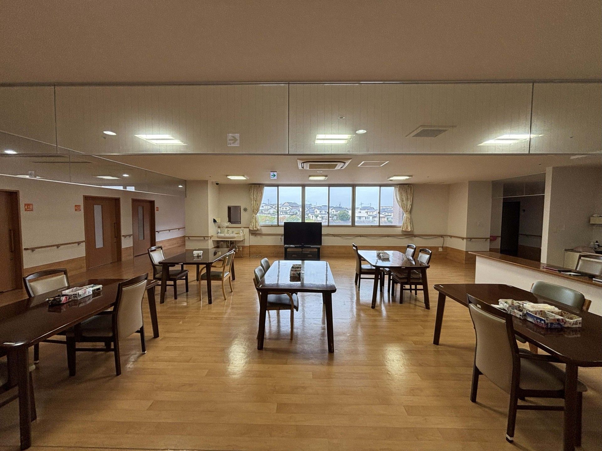 広々とした共有スペース