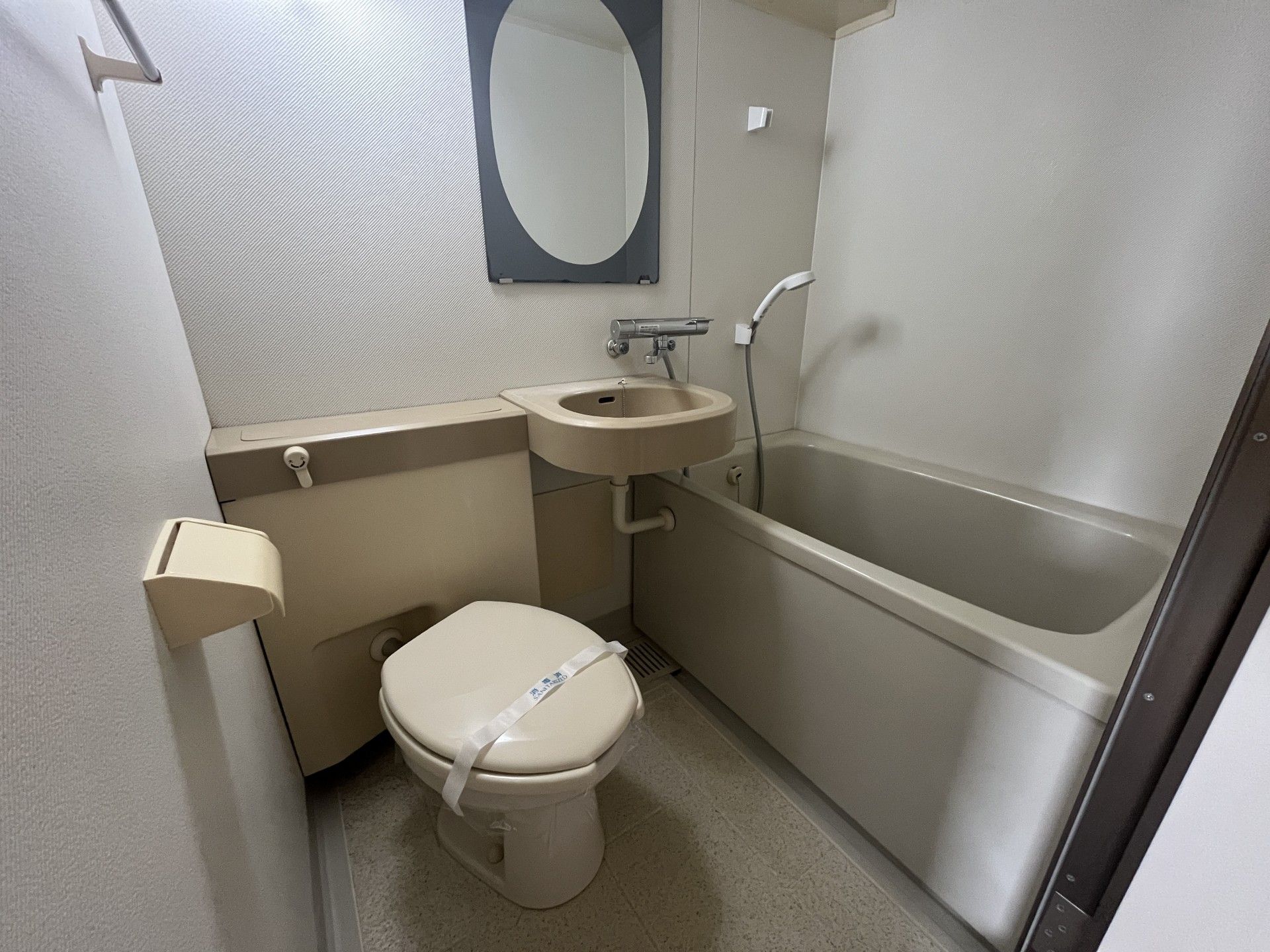 清潔な浴室とトイレ