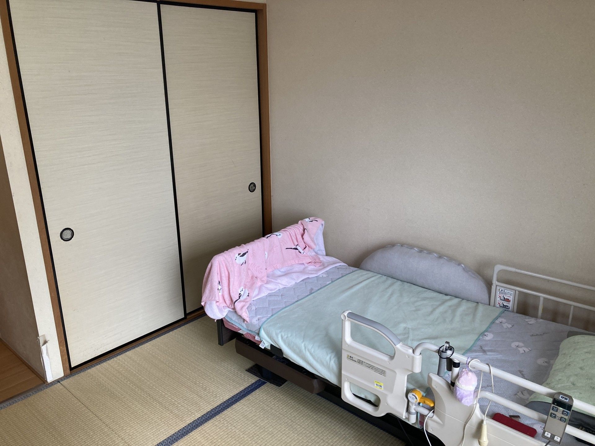 畳のある落ち着いた部屋